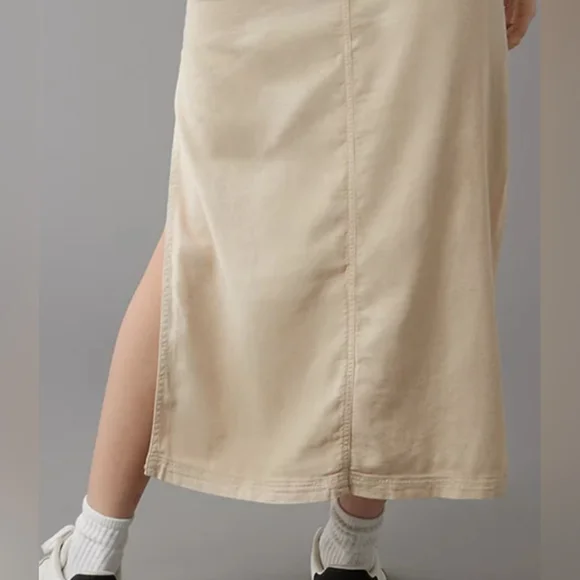 AE Dreamy Drape Linen Stretch Maxi Skirt - Picture 5 of 8